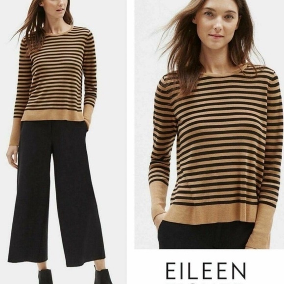 Eileen Fisher X-Small Sweater Tencel Lyocell Silk Pullover Thin Knit Womens - Picture 3 of 16